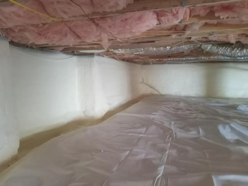 Crawl space encapsulation with closed-cell spray foam for Metal Roof Coating in Tonawanda