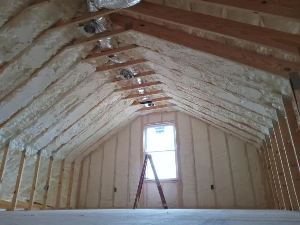 Spray foam roofing application for Crawl Space Insulation project in Tonawanda